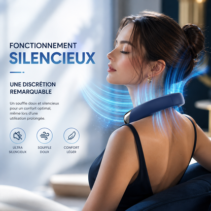 BOREAL AIR™ ventilateur de cou avec écran digital et 5 vitesses